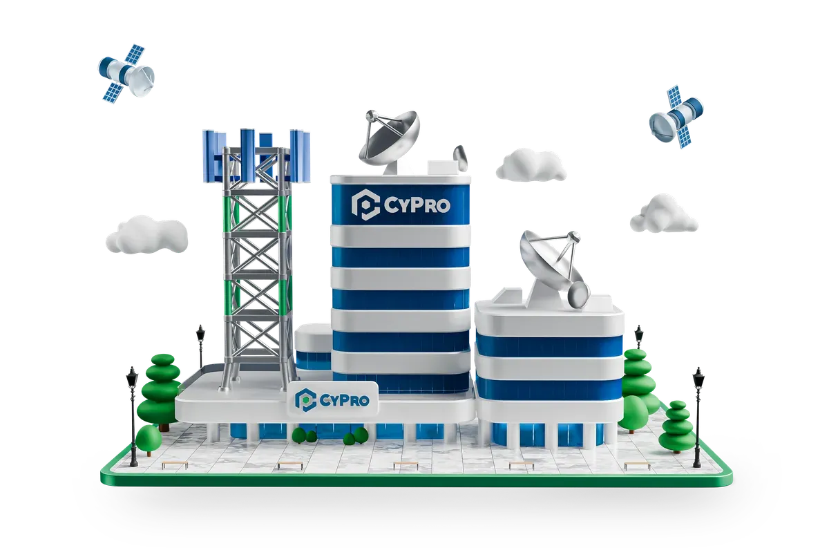 3D illustration of telecom antennas on a building, the estate the Act protects